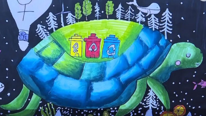 China and CEEC children exchange ideas on environmental protection in paintings